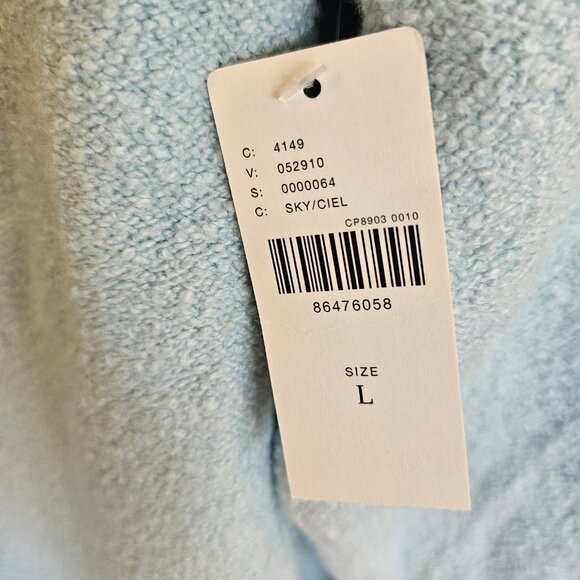 Daily Practice by Anthropologie Long Sleeve Sweater Dress Sky Blue NWT Large - Picture 3 of 10